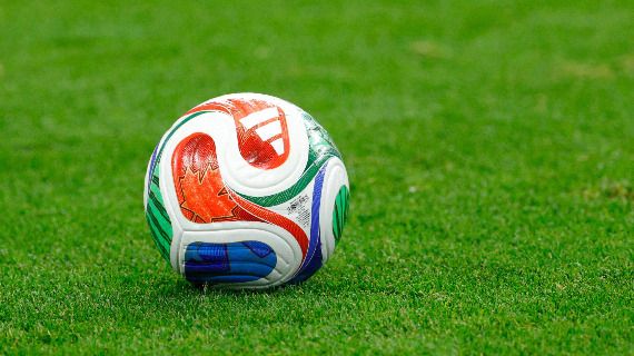 The official ball of the 2026 FIFA World Cup on the pitch during the match between England and Croatia on 17 June 2026